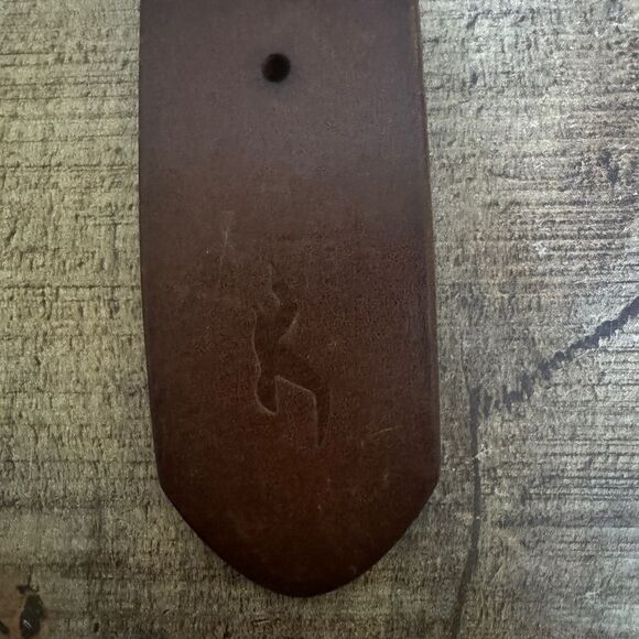 HOLLISTER - Women's Belt - BROWN Leather - LEATHER STRIPS DESIGN - Size M - Picture 11 of 14